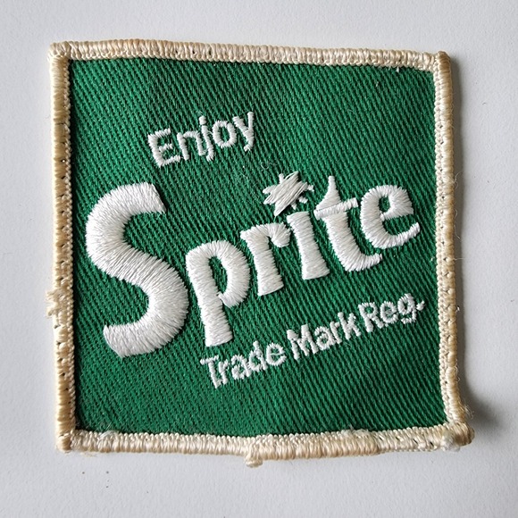 Coca Cola Other - Vintage Enjoy Sprite Patch Green White Square Logo Trade‎ Mark Registered Used